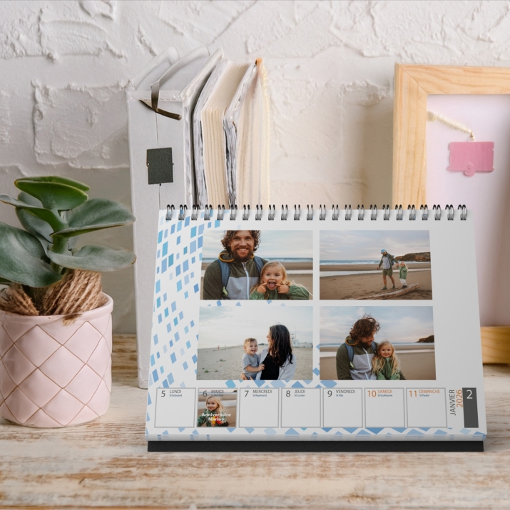 Calendrier de bureau semainier