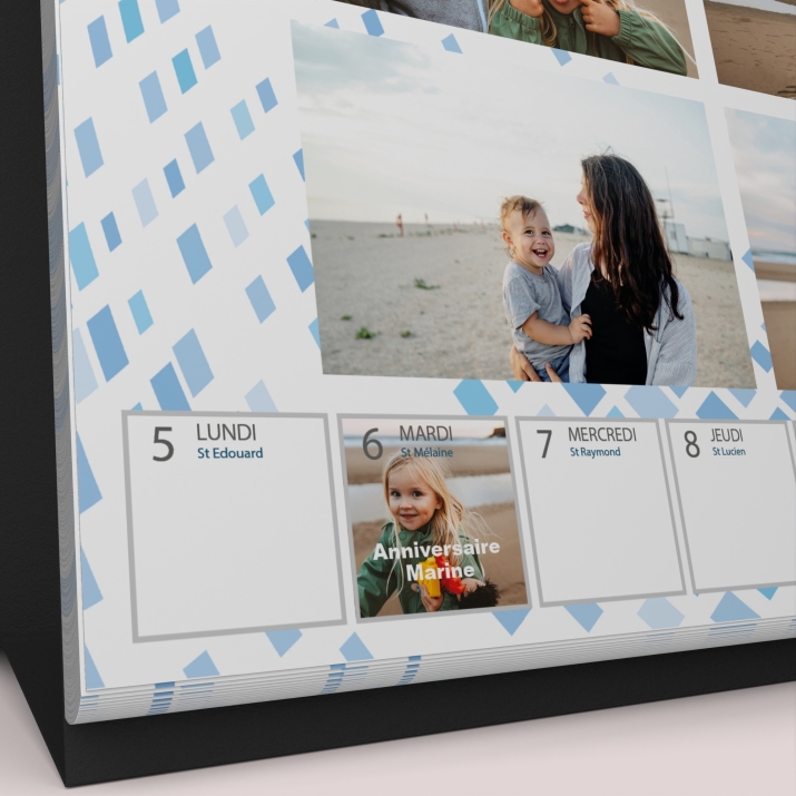 Calendrier de bureau semainier