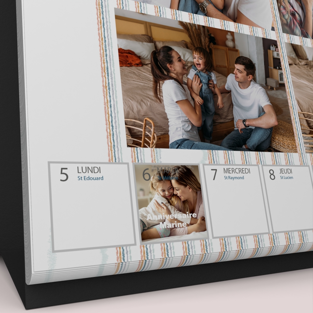 Calendrier de bureau semainier