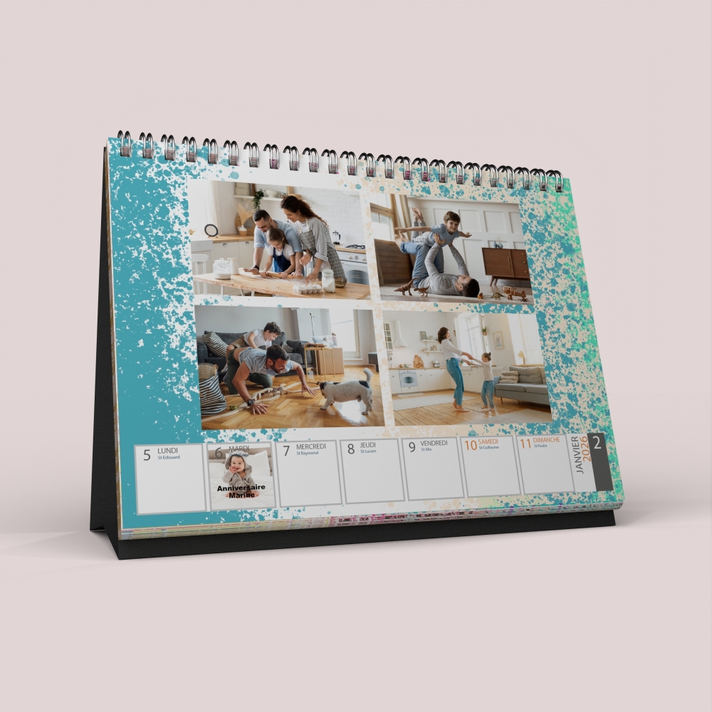 Calendrier de bureau semainier
