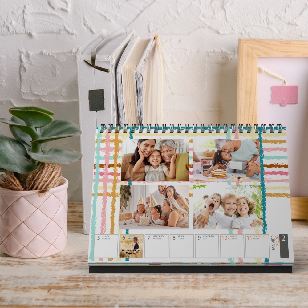 Calendrier de bureau semainier
