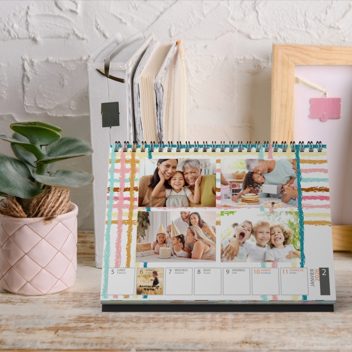 Calendrier de bureau semainier