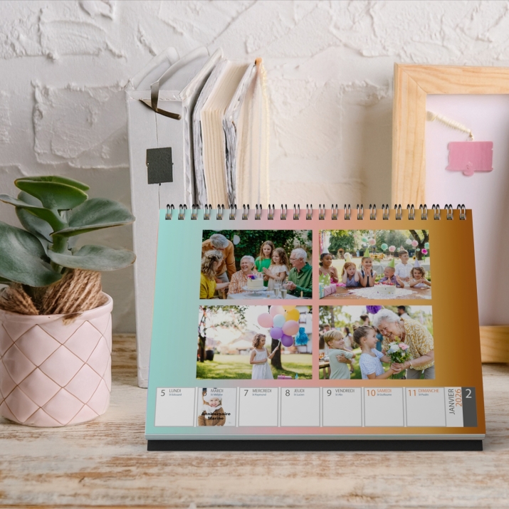 Calendrier de bureau semainier