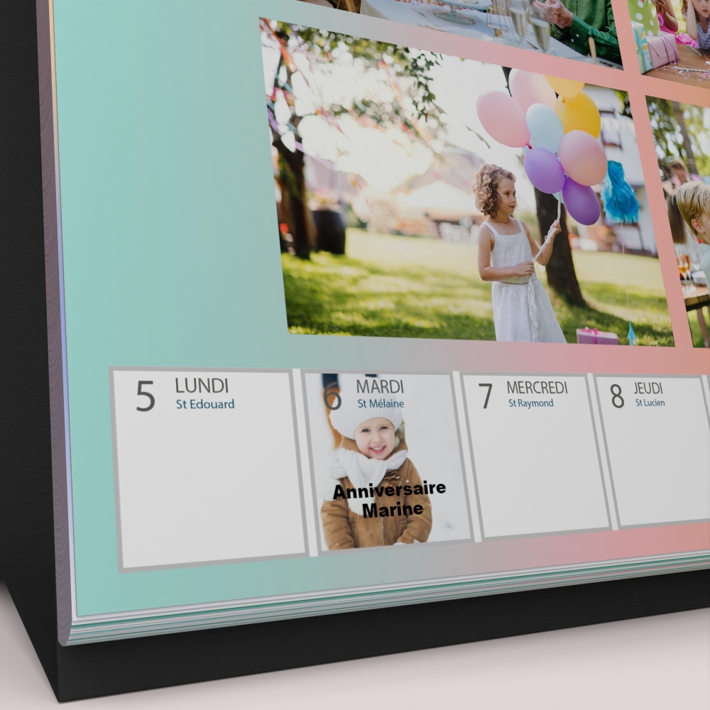 Calendrier de bureau semainier