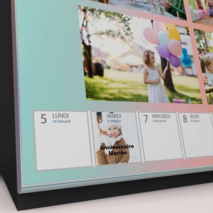 Calendrier de bureau semainier
