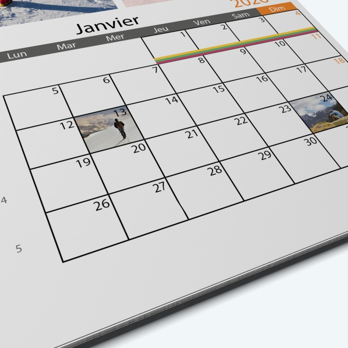 Calendrier PHOTO DATE