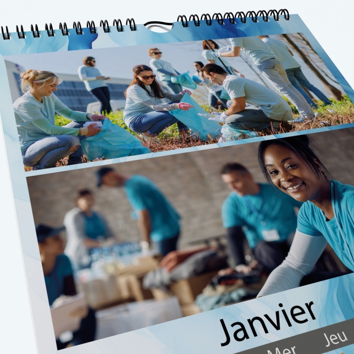 Calendrier photo Classic - Nombre de photos, logos et texte illimité