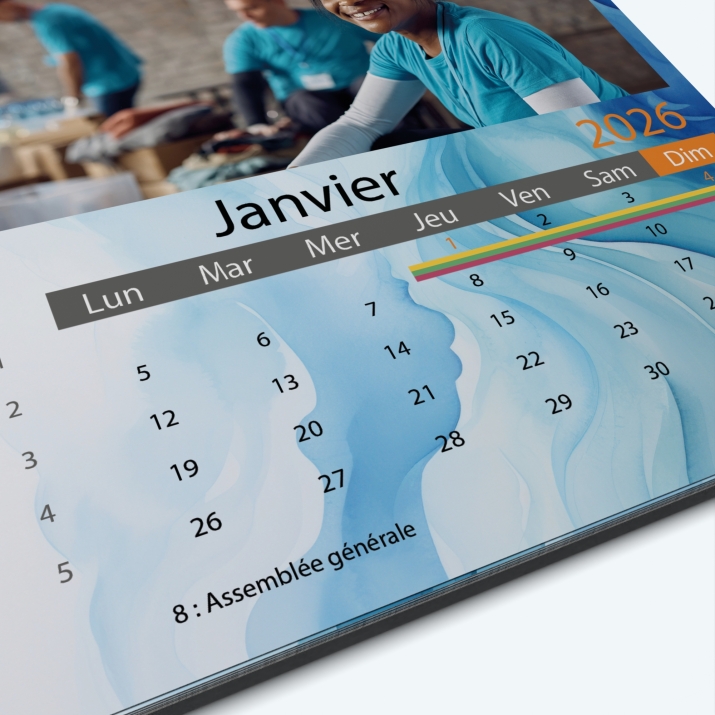 Calendrier photo Classic - Grille calendaire personnalisable