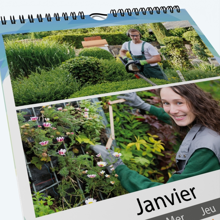 Calendrier photo Classic - Nombre de photos, logos et texte illimité