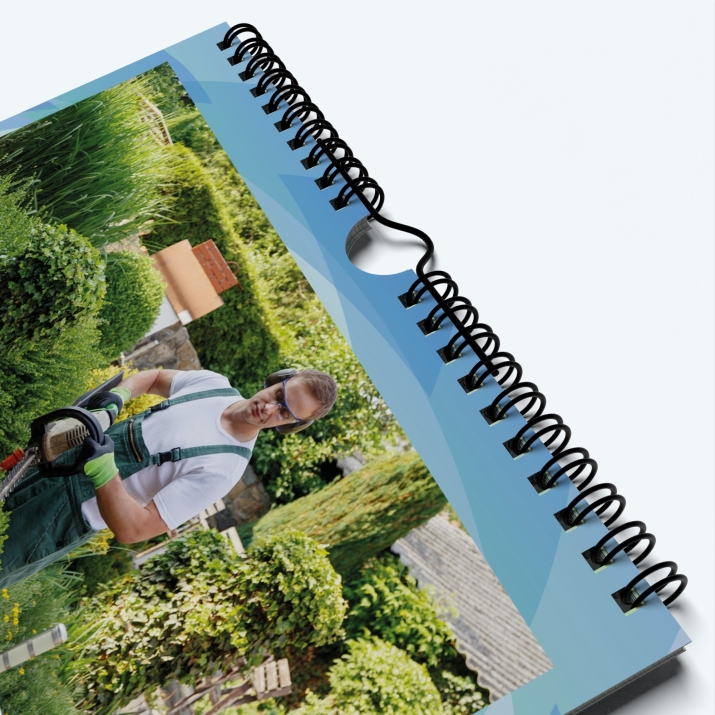 Calendrier photo Classic - Spirale et crochet demi lune pour accroche murale