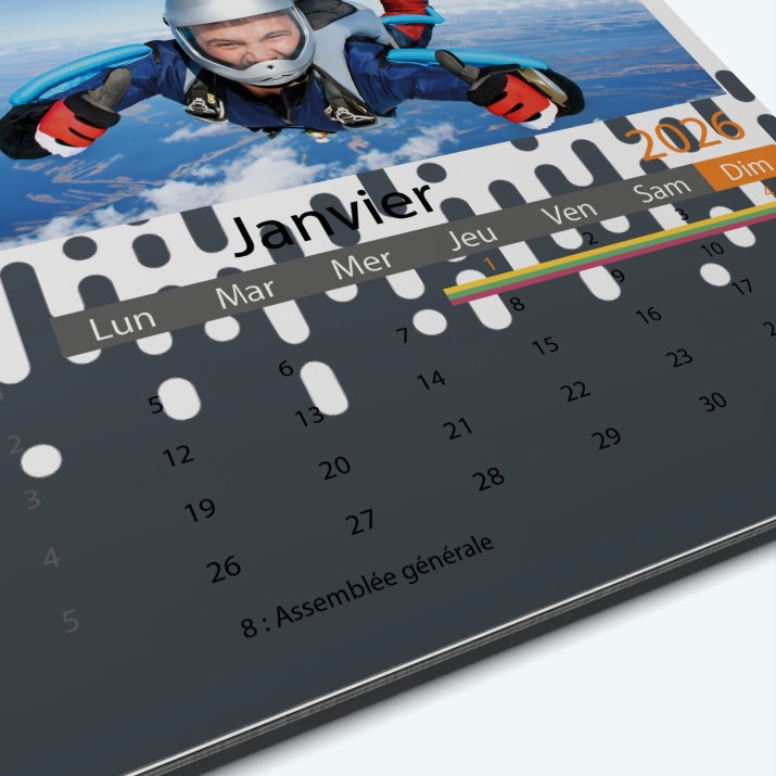 Calendrier photo Classic - Grille calendaire personnalisable