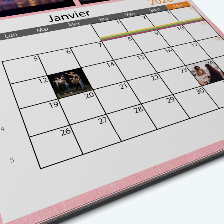 Calendrier PHOTO DATE