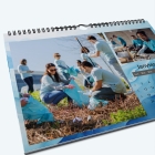 Calendrier photo "PANO" - Nombre de photos, logos et texte illimité