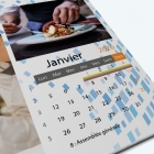 Calendrier photo "PANO" - Grille calendaire personnalisable
