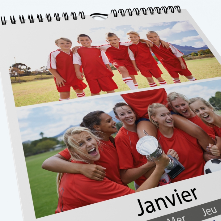 Calendrier photo Classic - Nombre de photos, logos et texte illimité