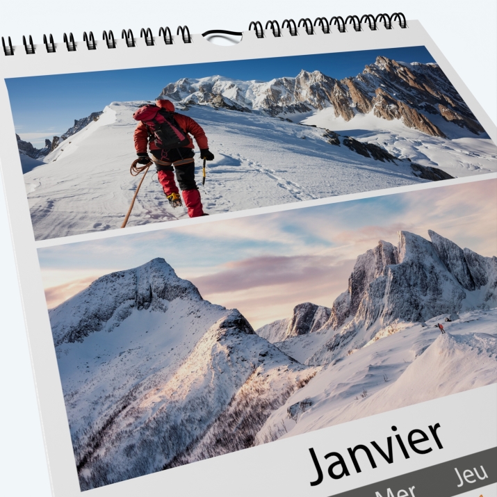 Calendrier photo Classic - Nombre de photos, logos et texte illimité
