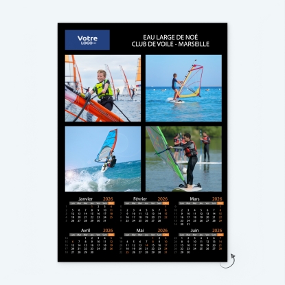 Calendrier photo deux pages XL