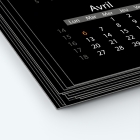 Calendrier photo deux pages XL - Papier épais rigide 400 g/m2
