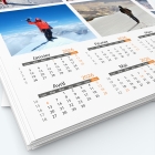Calendrier photo deux pages XL - Grille calendaire personnalisable