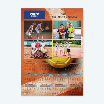 Calendrier photo une page XL