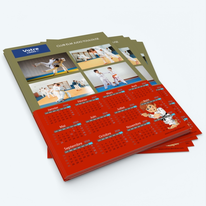 Calendrier photo une page