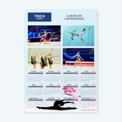 Calendrier photo une page