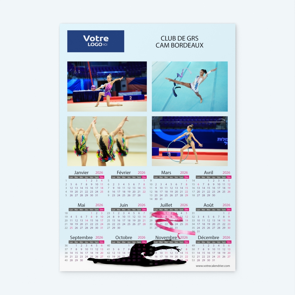 Calendrier photo une page