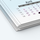 Calendrier photo deux pages XL - Papier épais rigide 400 g/m2