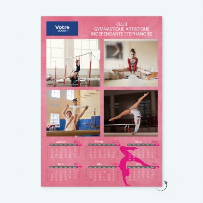 Calendrier photo deux pages XL