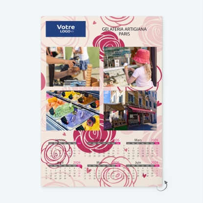 Calendrier photo deux pages