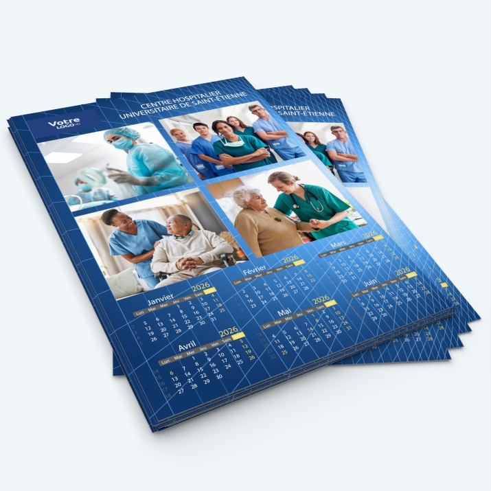 Calendrier photo deux pages XL - Minimum de commande : 25 exemplaires