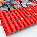 Calendrier photo deux pages - Grille calendaire personnalisable