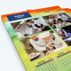 Calendrier photo une page XL - Nombre de photos, logos et texte illimité