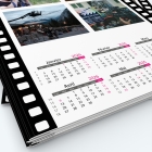Calendrier photo deux pages - Grille calendaire personnalisable