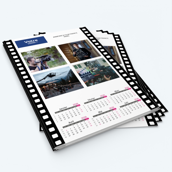 Calendrier photo deux pages - Minimum de commande : 25 exemplaires