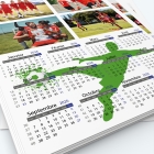Calendrier photo une page - Grille calendaire personnalisable