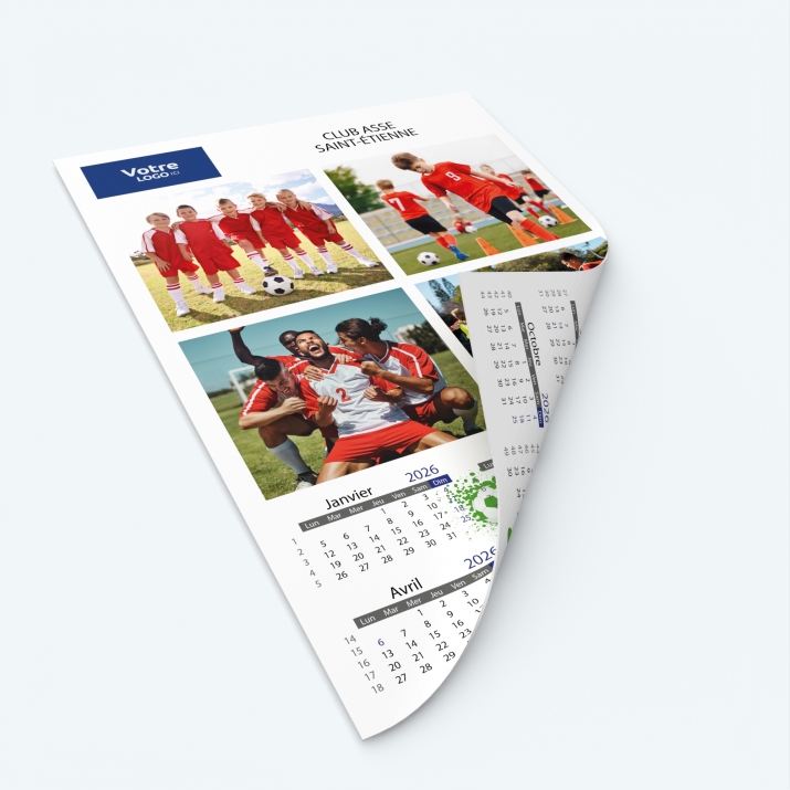 Calendrier photo deux pages XL - Impression recto/verso pour plus de photos