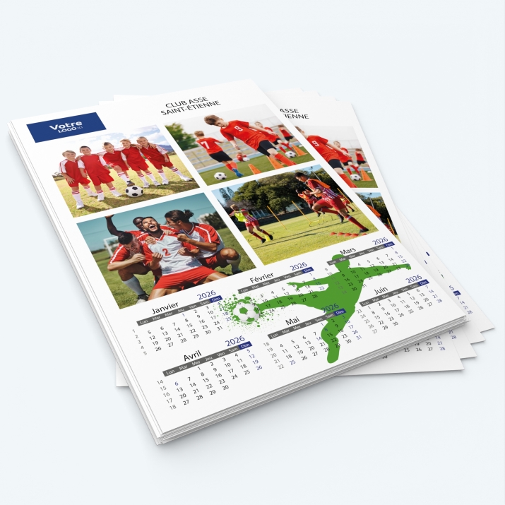 Calendrier photo deux pages XL - Minimum de commande : 25 exemplaires