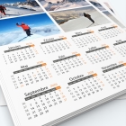 Calendrier photo une page XL - Grille calendaire personnalisable