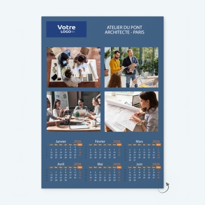 Calendrier photo deux pages