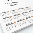 Calendrier photo une page - Grille calendaire personnalisable