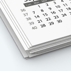 Calendrier photo une page - Papier épais rigide 400 g/m2