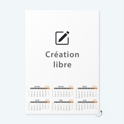 Calendrier photo deux pages XL