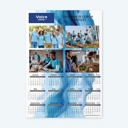 Calendrier photo une page