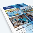 Calendrier photo une page - Nombre de photos, logos et texte illimité