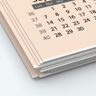 Calendrier photo une page - Papier épais rigide 400 g/m2