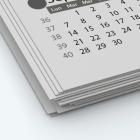 Calendrier photo une page - Papier épais rigide 400 g/m2