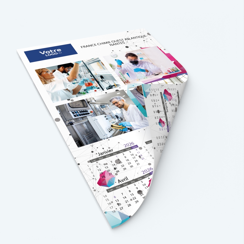 Calendrier photo deux pages - Impression recto/verso pour plus de photos