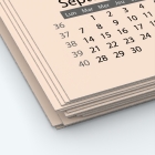 Calendrier photo une page XL - Papier épais rigide 400 g/m2