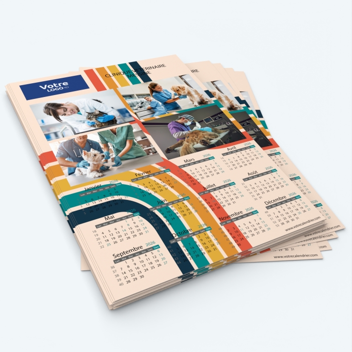 Calendrier photo une page XL - Minimum de commande : 25 exemplaires